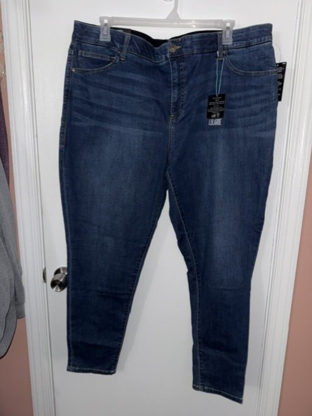 NWT LuLaRoe Skinny Fit Denim Jeans Blue Wash Stretch Size 44